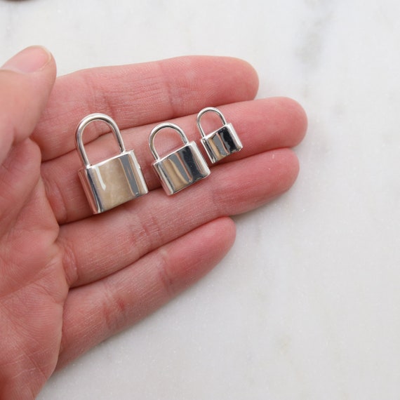 Sterling Silver Padlock Lock Charm Openable Lock Best Friend