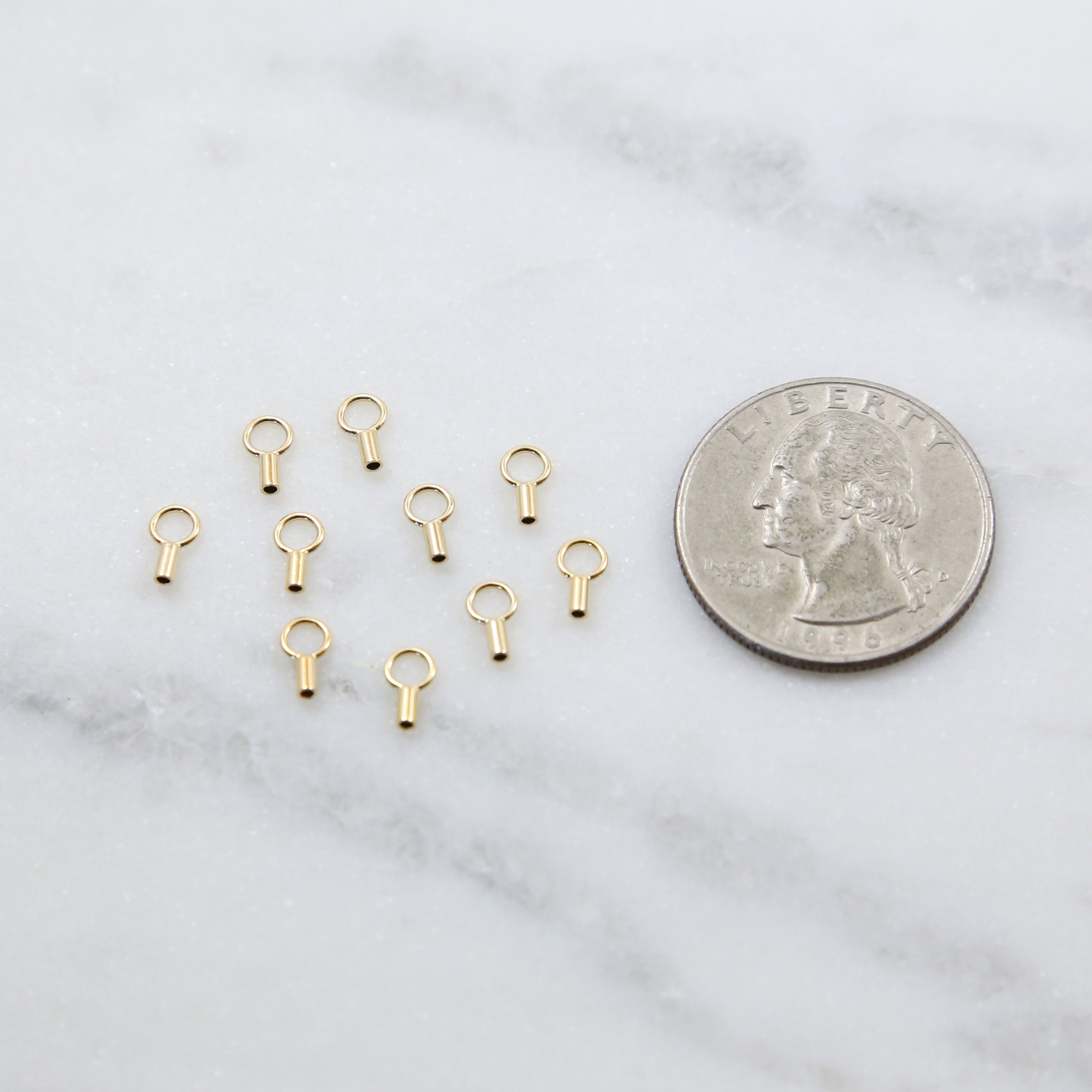 10 Pieces 1mm Inner Dimension Beading Chain End Crimp Cap Etsy