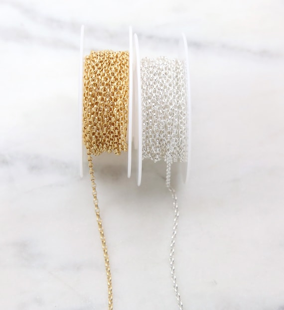Rolo Chain Necklace 2.6mm Width 14k Yellow Gold-filled - Made in the USA Rolo Chain Necklace 2.6mm Width 14k Yellow Gold-filled - Made in the USA