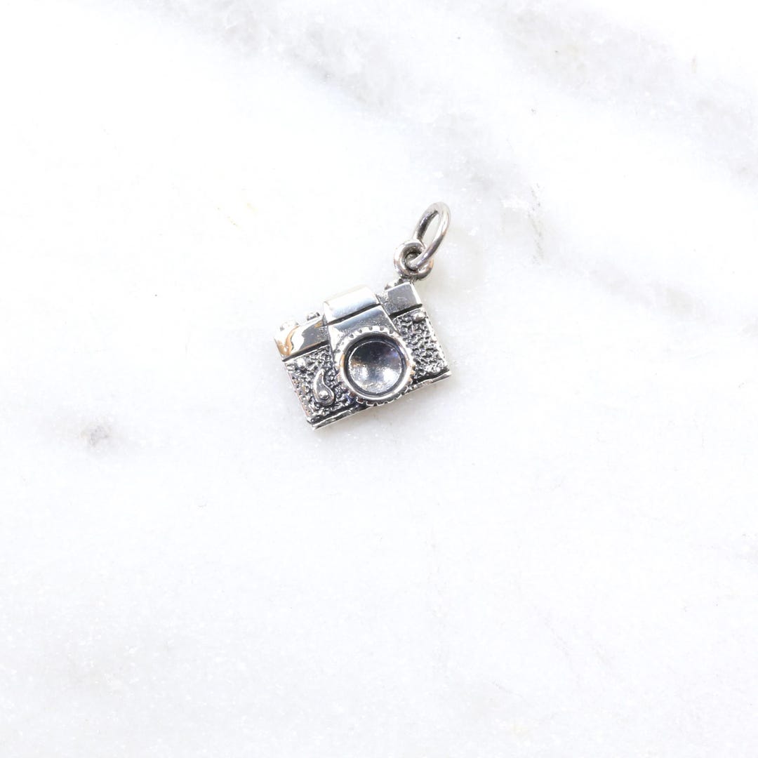 Sterling Silver Detailed Camera Charm, Photography Photographer Charm ...