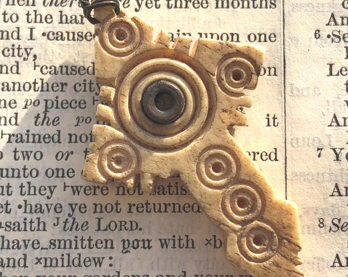 Antique French Carved Bone Cross With Stanhope Viewer. Image of the ...