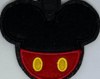 Disney Classic Mickey inspired Headband Ear Sunglasses Holder Keyring Lanyard Custom Made Embroidered