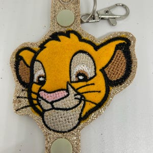 Disney Lion King Simba Inspired Glitter Ear Headband Holder Custom Made Embroidered