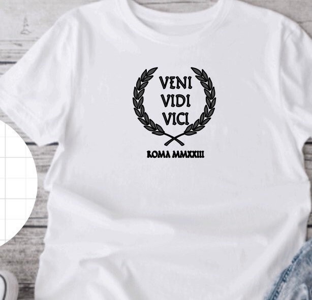 1 LEFT Vidi Vici Veni men's Humor T-shirt -  Israel