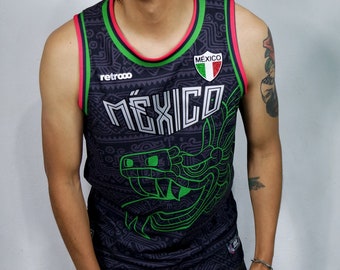 Retrooo Mexico Quetzalcoatl Obsidian Bkb Jersey