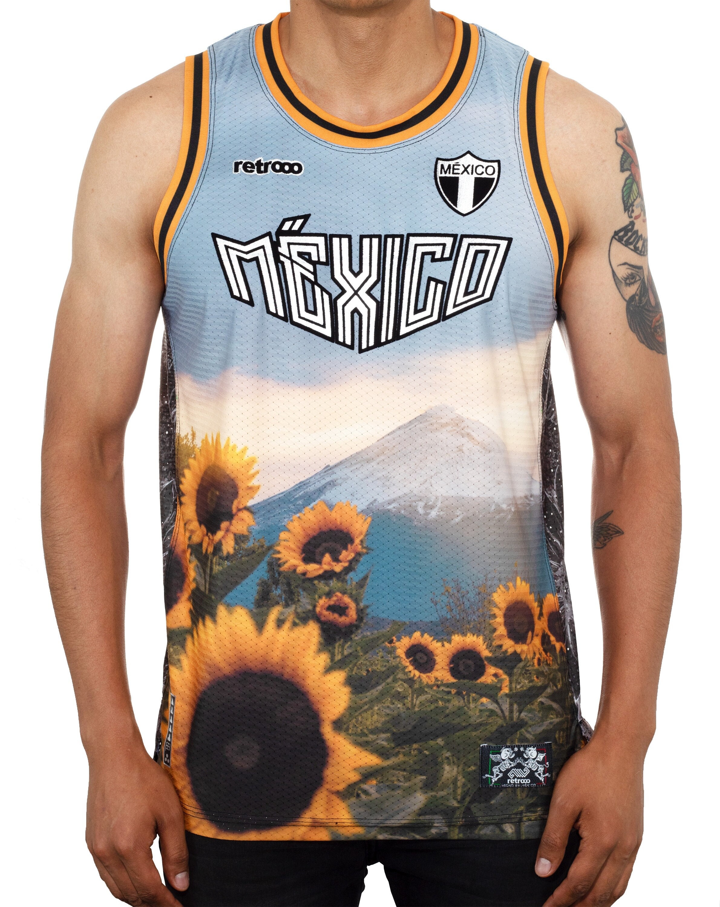 Retrooo Mexico Volcano Popocatépetl Bkb Jersey