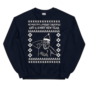 Son Heung Min Christmas Sweater - Tottenham Christmas Sweater - Tottenham Christmas Jumper - Tottenham Christmas Sweatshirt