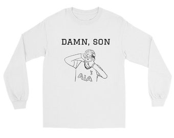 Spurs Long Sleeve Shirt - Spurs Son Heung-min Shirt - Son Heung-Min Shirt - Son Heung-Min Football - South Korea - Premier League