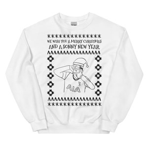 Son Heung Min Christmas Sweater - Tottenham Christmas Sweater - Tottenham Christmas Jumper - Tottenham Christmas Sweatshirt
