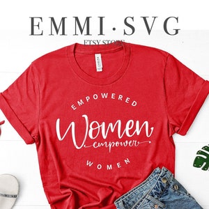 ermächtigte Frauen stärken Frauen svg Frauentag svg feministisches Zitat svg Frauen-Zitat svg Damen-Boss svg