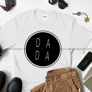 dada woord monogram cirkel frame svg-bestanden voor circuit en silhouette cameo. Gratis commercieel gebruik voor shirtontwerp, opstrijkbare en stickerprojecten