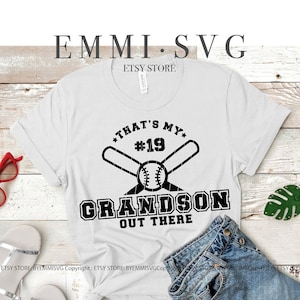 That's My Grandson Out There Svg, Baseball Grandma Svg, Baseball ...