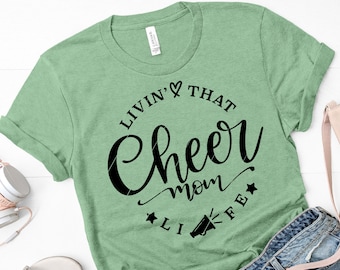 livin that cheer mom life svg for cricut and silhouette cameo. free commercial for t shirt, decal, stencil, vinyl iron on, tumblers, prints