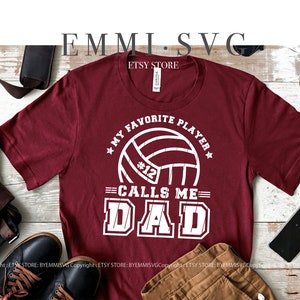 mein Lieblingsspieler nennt mich Papa svg,volleyball vater svg,laut stolzer vater,volleyball Sohn,volleyball Tochter,Volleyball Familie Shirt