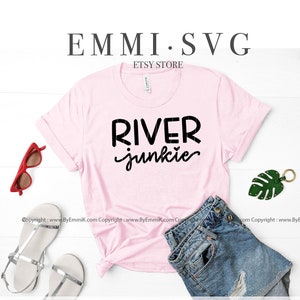 river junkie svg, lake life svg, lake junkie svg, lake girl svg, lake saying svg, summer shirt design, summer saying svg, lake vacation svg