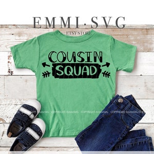 cousin escouade svg, cousin équipage svg, chemise cousin, dicton cousin, grand cousin, petit cousin, nouveau dans l'équipage svg, design par sublimation