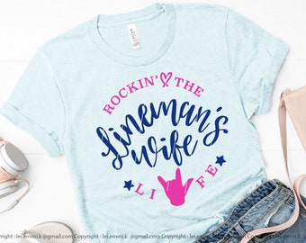 lineman wife svg, line wife svg, instant download svg,eps,dxf,png. free commercial design for t shirt, decal, vinyl iron on heat transfer