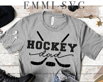 hockey dad svg, sports dad svg, loud and proud dad, cheer dad, gift for dad, game day, hockey daddy svg, instant download, silhouette file
