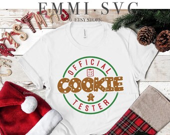 official cookie tester svg, mom Christmas svg, kitchen Christmas svg, baking Christmas svg, funny Christmas saying svg, Christmas quote