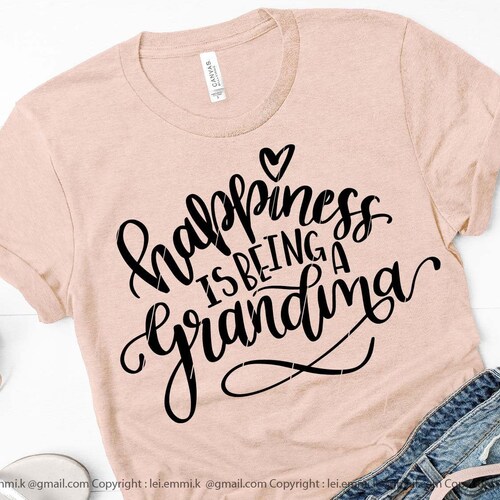 Happiness is Being a Grandma Svg for Cricut and Silhouette - Etsy