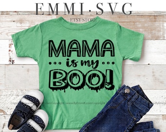 kids halloween svg, mama is my boo svg, cute halloween svg, halloween saying, boy halloween svg, girl halloween svg, halloween onesie
