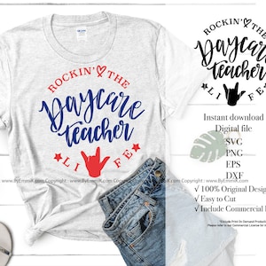 professora de creche svg, provedora de creche. download instantâneo de arquivos svg,png,eps,dxf, comercial grátis para camiseta, decalque, estêncil, vinil termocolante