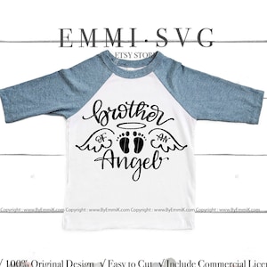 Bruder eines Engels svg, Engel Bruder svg, Trauer Design, Engel Schwester svg, Fehlgeburt svg, Gedenkspruch, Sympathie svg