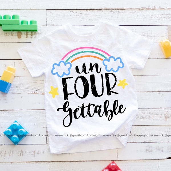 un vier gettable svg für Cricut, Kinder Shirt, Mädchen Geburtstag Shirt, 4. Geburtstag svg, vier Jahre alt, süße Geburtstag svg, vierter Geburtstag svg