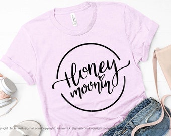 honeymoon svg for cricut and silhouette cameo, free commercial for shirt, decal, stencil, vinyl iron on heat transfer, prints etc
