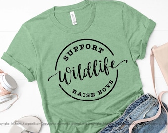 support wildlife raise boys svg for circuit, boy mom svg, boy mama svg, mom of boys svg, raising boys svg, mom life svg, motherhood svg