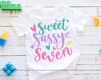 Download Seven And Sassy Svg Etsy