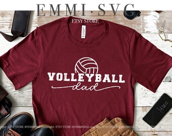 volleyball dad svg, sports dad svg, loud and proud dad, gift for dad, game day, volleyball daddy svg, instant download, silhouette file
