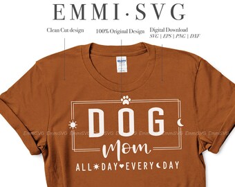 Conception de chemise chien maman Svg toute la journée, tous les jours, fichiers svg fourrure maman pour cricut, fourrure maman svg, chemise de sublimation chien maman png, conception chien maman png