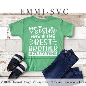 meine Schwester hat den besten Bruder svg, bester Bruder svg, zum großen Bruder befördert, großer Bruder svg, kleiner Bruder svg, lustiger Bruder, der svg sagt