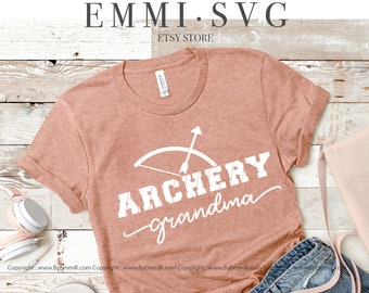 archery grandma svg, hunting grandma svg, loud and proud, hunter grandmother, nana, gigi, mimi, archery, cricut file, silhouette file