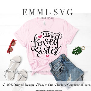 große Schwester svg, kleine Schwester svg, meist geliebte Schwester svg, eine geliebte Schwester svg, Schwester Squad svg, Schwester svg Shirt, sofortiger Download-Datei