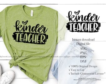 Download Kindergarten Teacher Svg Etsy