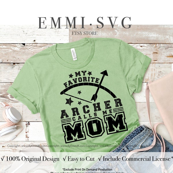my favorite archer calls me mom svg, archer son svg, archer daughter svg, loud proud mom svg, archer mom svg, family bundle shirt svg