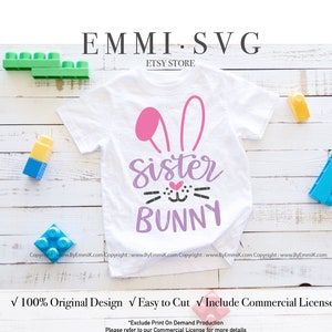 zus bunny svg, grote zus vsg, zusje svg, pasen zus svg, happy easter svg, instant download bestand, gratis commercial voor shirt