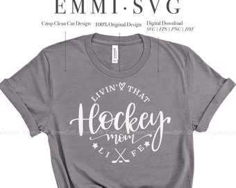 hockey mom svg for cricut and silhouette cameo, hockey saying, game day, hockey shirt, free commercial for t shirt, tumbler, iron on