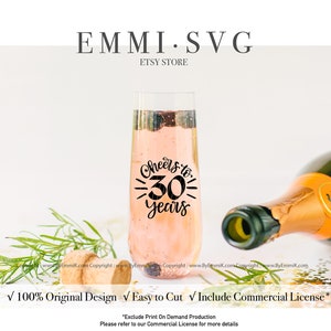 30. Geburtstag svg, Prost auf 30 Jahre svg, 30 Geburtstag svg, Geburtstagsspruch svg, Trinkspruch svg, Geburtstagsgeschenk svg, Geburtstagsbecher