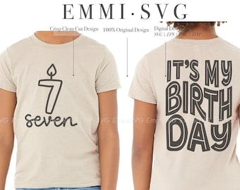 7th birthday svg png, seventh birthday SVG PNG, 7 year old svg, seven years old svg, its my birthday svg, kids birthday svg toddler birthday