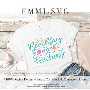 Strand nicht Lehre svg, Lehrer Sommer svg, Lehrer Urlaub svg, letzter Tag der Schule svg, Ende der Schule svg, Lehrer Sommer Shirt