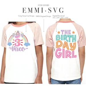3rd unicorn birthday svg, birthday girl svg, instant download svg,eps,dxf,png, free commercial design for t shirt, decal, vinyl iron on