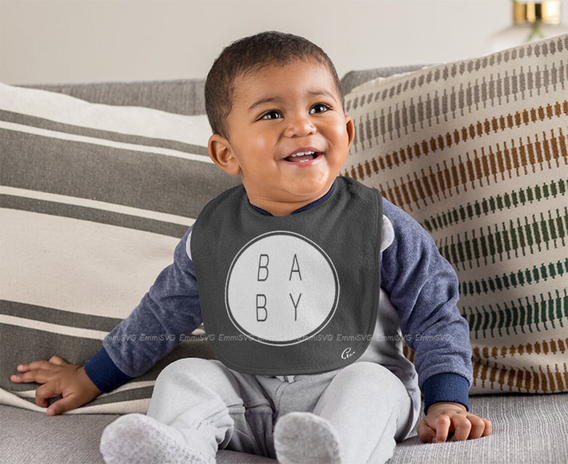 Baby Circle Frame Svg Baby Logo Svg Minimalist Design Round - Etsy