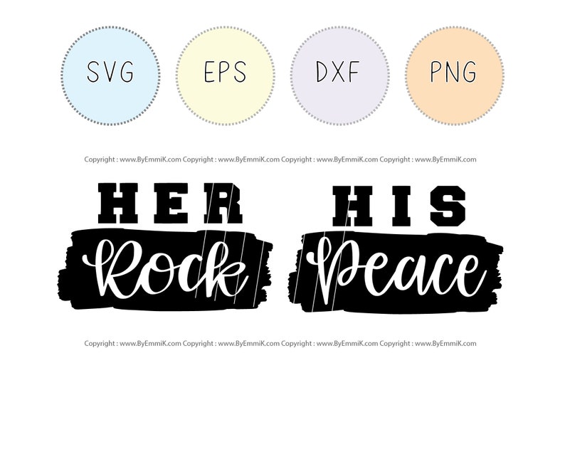 Download Couple valentine svg his peace her rock svg. instant ...