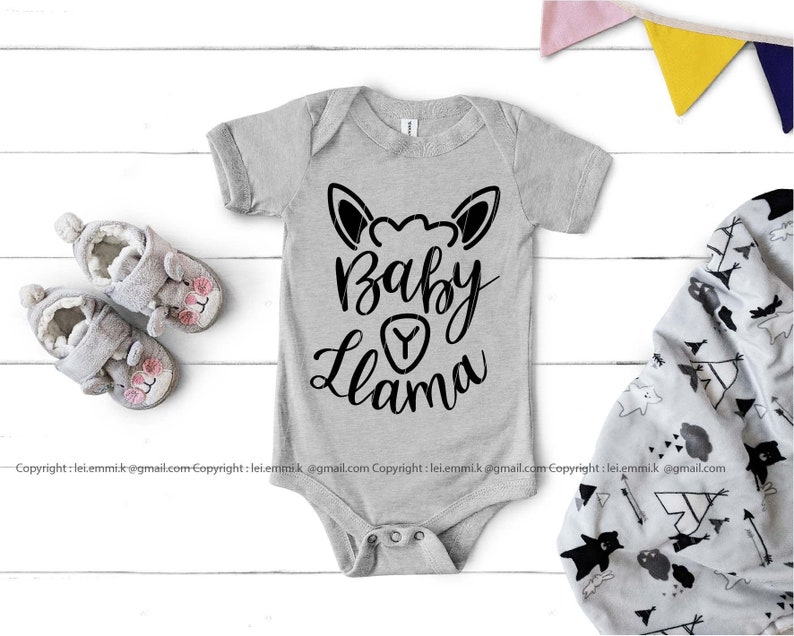 Download Instant Download File Baby Llama Svg Vinyl Iron On Kids T Shirt Cute Llama Svg Free Commercial For Baby Onesie Decal Stencil Clip Art Art Collectibles