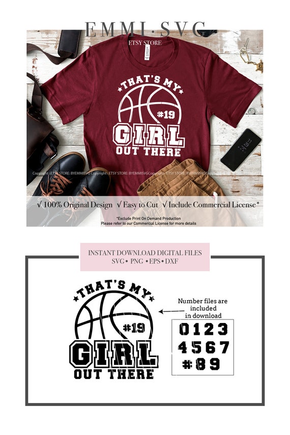 That's My Girl Out There Svg Basketball Girl Svg - Etsy