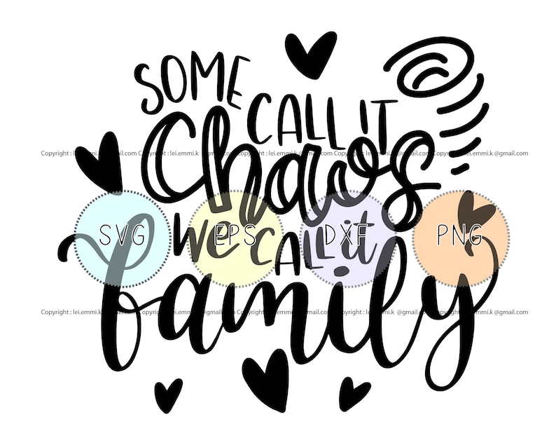 Some call it chaos we call it family svg for cricut and  etsy