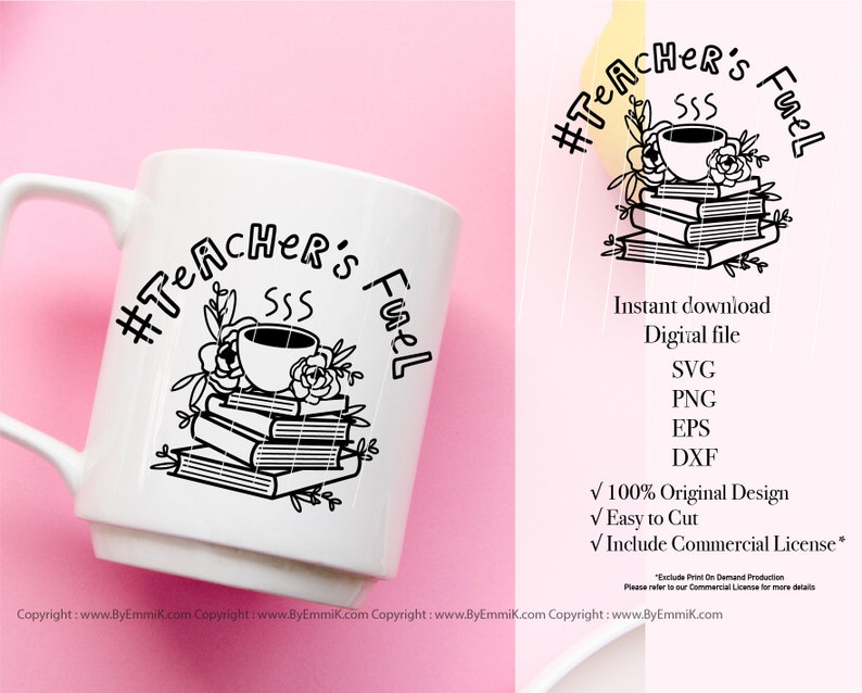 Download Teacher mug teacher's fuel svg cut file for cricut | Etsy
